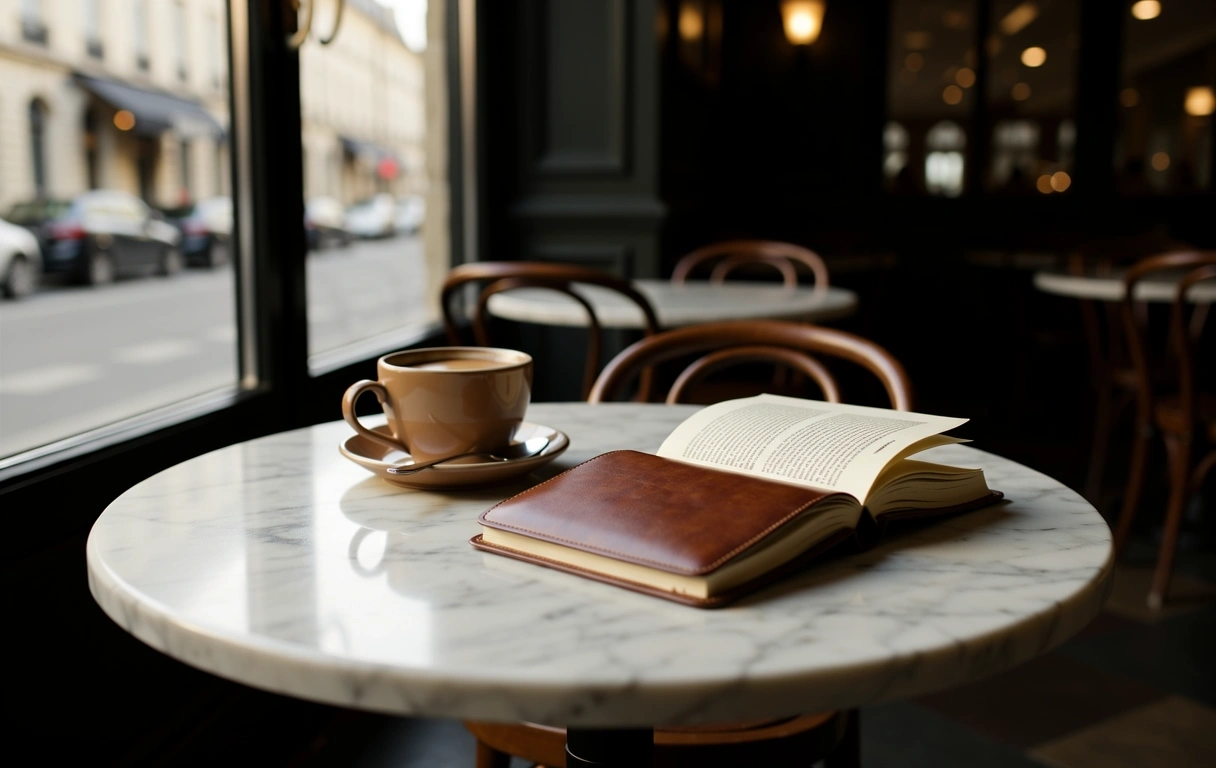 Atmosphère sereine d'un café
